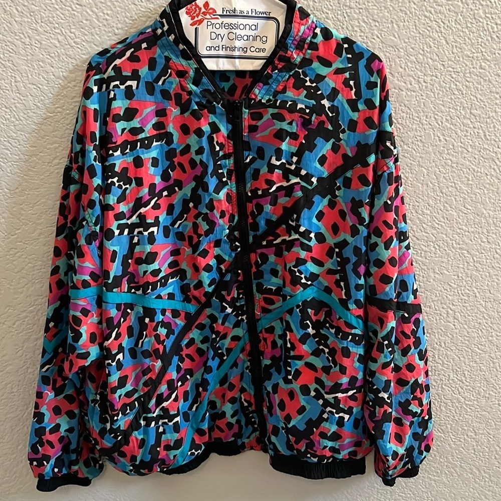 Vintage 90s Aviat Sportif Woman’s Windbreaker Jacket Track Nylon Size XL